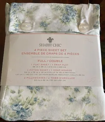 Shabby Chic Full/Double British Rose Sheet Set  • $140