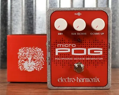 Electro-Harmonix Micro POG Polyphonic Octave Generator Guitar Bass Effects Pedal • $244.90