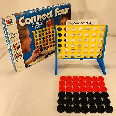 1986 Connect Four Game By Milton Bradley Complete In Great Condition FREE SHIP • $29.99