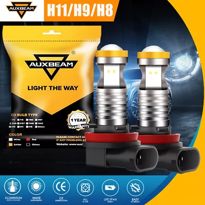 2PCS AUXBEAM LED Fog Driving Light Bulb H8 H9 H11 6500K Xenon White Super Bright • $26.99