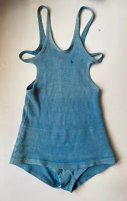 1930’s Jantzen Womans Swimsuit Size M Wool Blue • $130