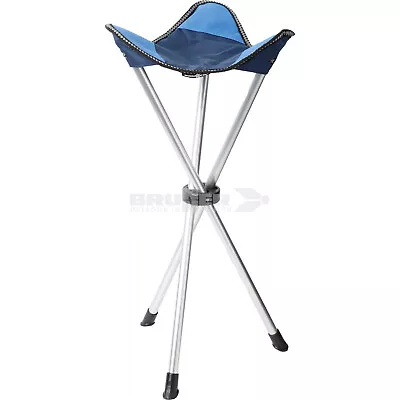 ADULT SIZE Tripod Folding Stool. Festival Spectator Tall Camping Portable Chair • £27.99