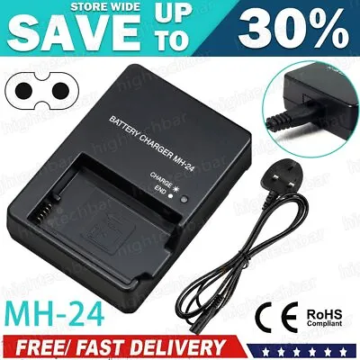 8.4V EN-EL14 Battery Charger+UK PLUG Kit For Nikon D3100 D3200 D3300 D5100 D5500 • £9.99