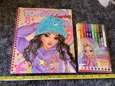 Brand New TopModel Colouring Book With Stickers And Magic Colouring Pens • £11.25