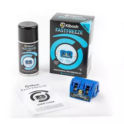 £31.99 • Buy Kibosh FASTFREEZE Kit 2 (1 X 22mm / 3/4 ) Emergency Pipe Repair Clamp + Spray 