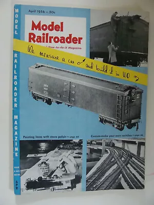 Model Railroader April 1954 Vol 21 #4 • $14.95