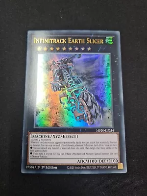 Infinitrack Earth Slicer Ultra Rare MP20-EN214 YuGiOh  - NM • £1.49