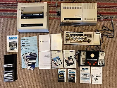 Coleco ADAM Computer - Complete  Works - Keyboard Printer Joysticks - AS IS • $700