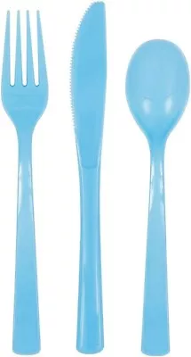 Gold Coloured Plastic Reusable Cutlery  Assorted Party 2 Packs Of 18 Pieces =36 • £2.99