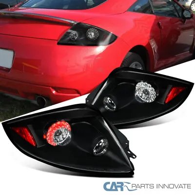 Fits Mitsubishi 06-12 Eclipse Replacement LED Tail Lights Brake Rear Lamps Black • $158.95