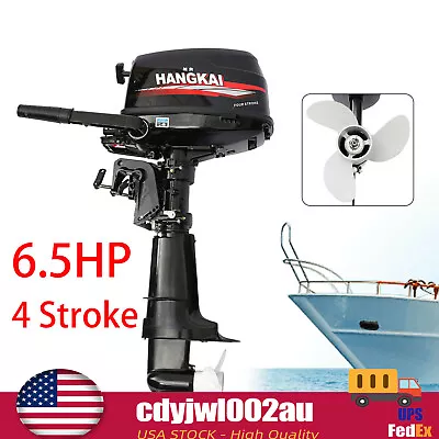 4Stroke 6.5HP 123CC HANGKAI Outboard Motor Fishing Boat Engine CDI Water Cooling • $747