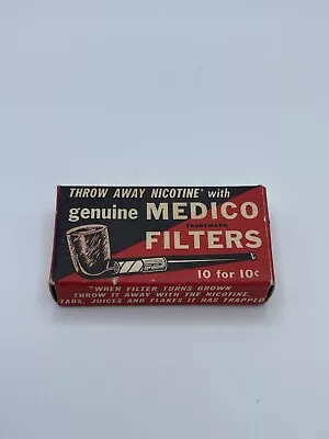 Vintage Medico Pipe Filters COMPLETE (10) With Box Manufactured New York USA • $9.99