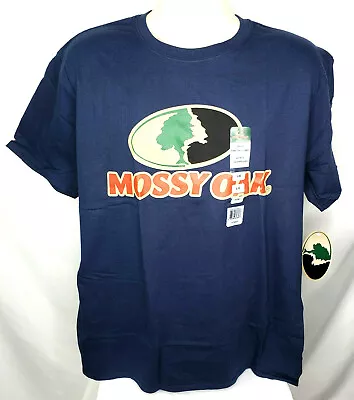 Mossy Oak Men's Cotton Short Sleeve T- Shirt Various Sizes Blue NWT • $14.75