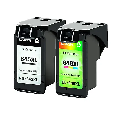 SET 2xInk Cartridge FOR Canon PG-645XL CL-646XL Pixma MG2560 MG2960 MG2965 MX496 • $63.58