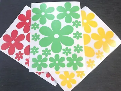 Daisy Flowers Vinyl Decals Stickers14 Assorted Sizes  Cards Glasses Wall Car • £3.25