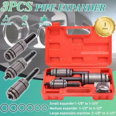 3PCS Muffler Remover Tool Tail Exhaust Pipe Expander Set Car/Vehicles/Trucks • $29.55