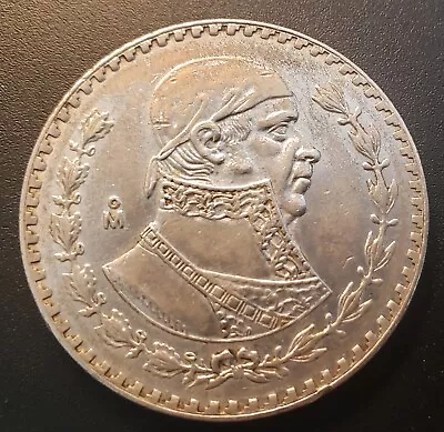 Mexico 1 Peso 1957 Coin 0.100 Silver • $9.95