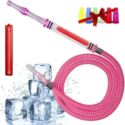 Hookah Hose Shisha Pipe 6Ft Washable With 2 Replace Mini Ice Bag Detachable Mou • £13.01