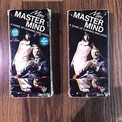 Vintage Mini Mastermind 1972 Invicta Retro Travel Game Bundle Of Two Complete • £3.99