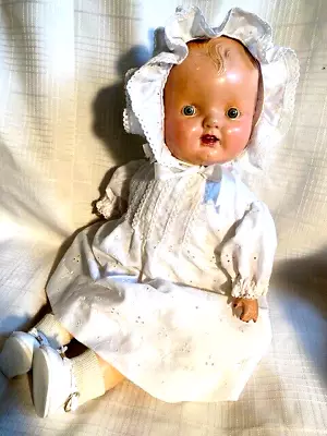 Antique Baby Hendren Compo Cloth 20  Baby Doll- Madame Hendren Doll 1920's • $29.99