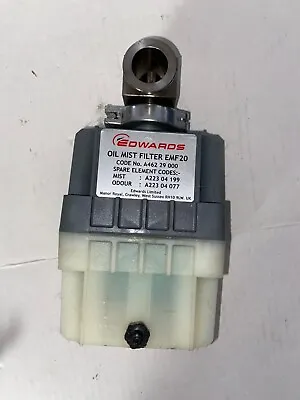 $190 • Buy Edwards Vacuum Pump Oil Mist Filter EMF20
