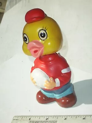 Alps Bobble Head Duck Football Player Wined Up Plastic & Tin Friction Toy  • $15.60