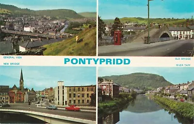 £1.50 • Buy Standard Size Printed Postcard Pontypridd. Multiview