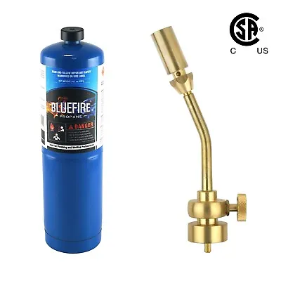 BLUEFIRE Full Brass Pencil Flame Gas Welding Torch Head Kit /w Propane MAPP MAP • $43.99