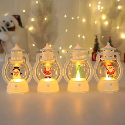 Christmas Ornaments Electronic LED Flameless Oil Lamp Vintage Xmas Light Decors • $7.99