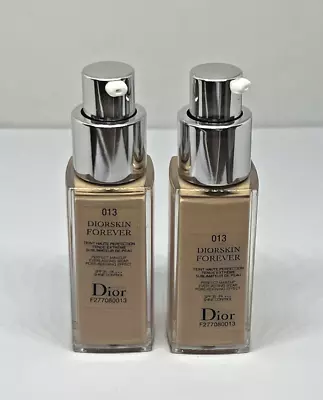 £22 • Buy 2 X Genuine Dior Diorskin Forever Foundation 2 X 20ml Shade 013 -See Description
