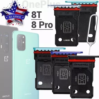 For OnePlus 8T/ 8 Pro Dual SIM Card Tray Micro Card Holder Slot+Pin Tool Replace • $8.86