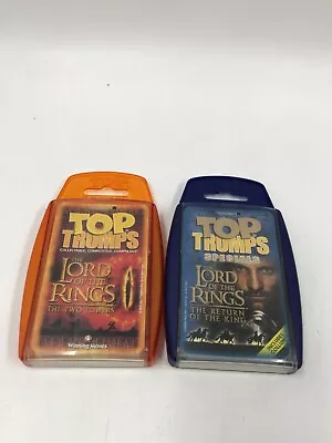 Top Trumps Lord Of The Rings Cards Games X 2 T2880 T335 • £11.99