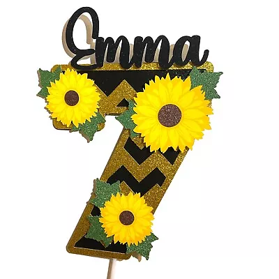 Sunflowers Cake Topper Decorations Wedding Birthday • £6