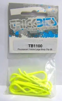RC Body Clips Bodyshell Clips (8pcs) 1/5 TB1100 Fluorescent Yellow Large  • £2.99