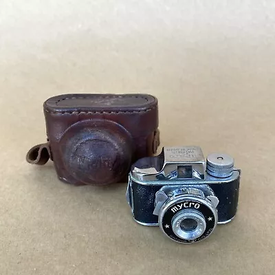Mycro Vintage Subminiature “Hit Type   Film Camera W/ 20mm 4.5 Lens & Case NICE • $111.64