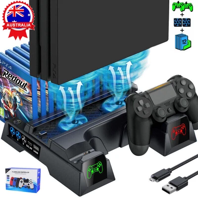 $28.59 • Buy Controller Vertical Stand & Attachments For PS4/PS4 Slim/PS4 Console Games Parts