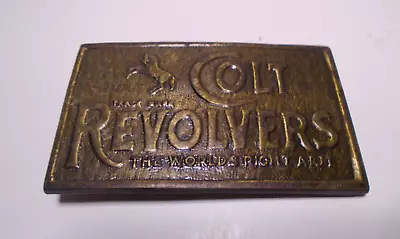 Vintage Colt Revolvers 'the Worlds Right Arm' Gun Promo Belt Buckle • $9.99