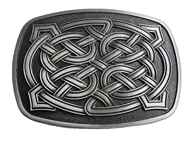 Western Silver Finish Celtic Knot Belt Buckle Celtic Western Belt Buckle • $13.95