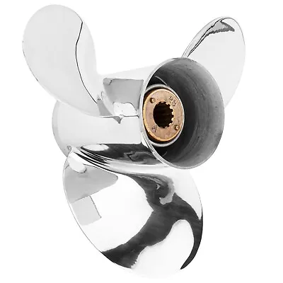 10 3/8 X 14 Stainless Steel Boat Propeller 13 Spline Fit Mercury 25-70 HPRH • $169