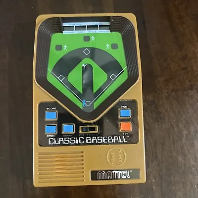Vintage  Mattel Classic Baseball Handheld Electronic Game  Working • $69