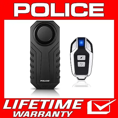 POLICE Bike Alarm Motorcycle Scooter Anti Theft Security System With Remote • $17.99
