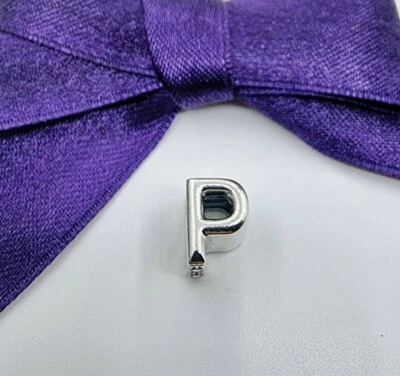 $33 • Buy Genuine Pandora Letter Initial P Charm #797470 Near New 