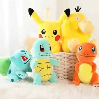 £8.49 • Buy Pokemon Plush Soft Toys *New* Pikachu, Bulbasaur, Squirtle, Chamander, And More!