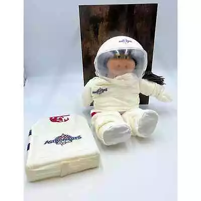 Vtg Astronaut Cabbage Patch Kids Doll Vintage Brown Hair Pigtails • $100