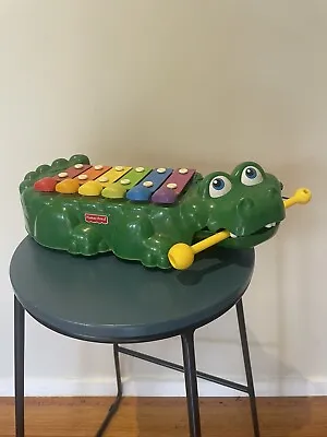 Fisher Price Alligator Xylophone Piano Toy Musical Development 1998 • $16.95