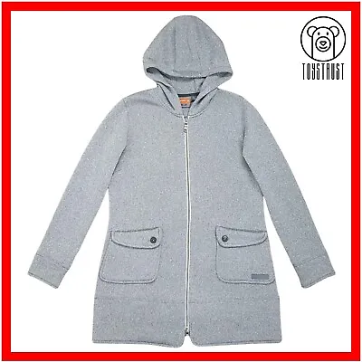 Merrell Delilah Womens Fleece Jacket Cardigan S Small Hooded Long Full Zip Grey • £22.99