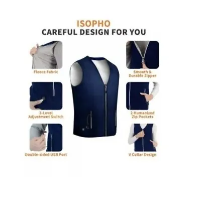 YOU GET 2 ISOPHO Smart Heated Vest XL(!) • $26.99