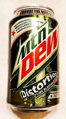 Mountain Dew Distortion Can Empty But Never Opened 2010 DEWmocracy Lime Blasted • $63.75