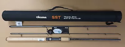 Okuma SST  A  Series Travel Mooching Rod 7'6  Med-Heavy 3pc W/ Case SST-S-763MHA • $104.99