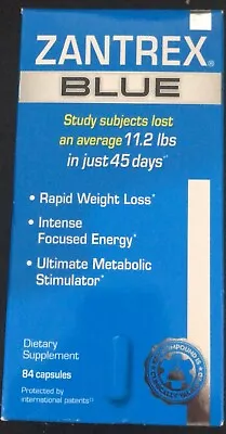 Zantrex Blue Dietary Supplement Rapid Weight Loss 84 Capsules EXP.02/2025+ (L8) • $28.95